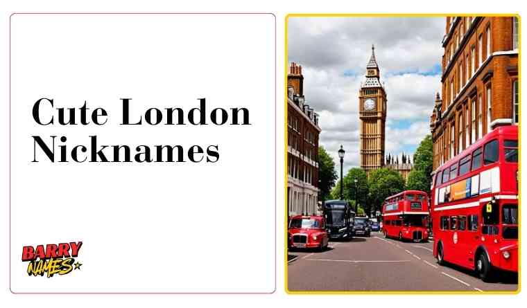 Cute London Nicknames