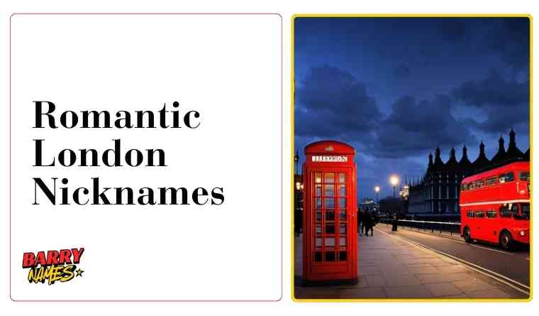 Romantic London Nicknames