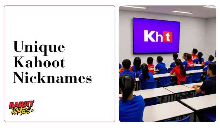 Unique Kahoot Nicknames