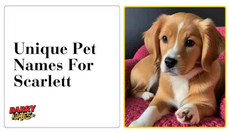 Unique Pet Names For Scarlett