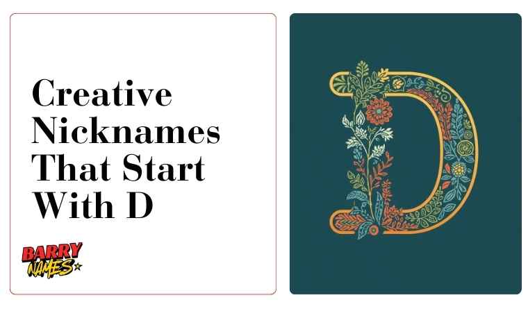 Creative Nicknames That Start With D