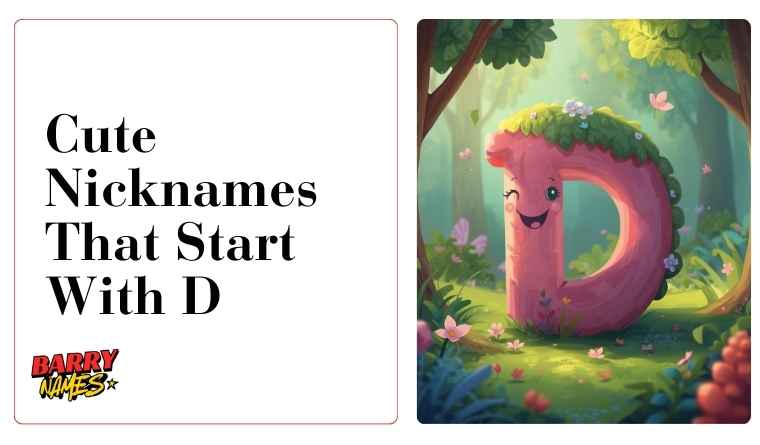 Cute Nicknames That Start With D