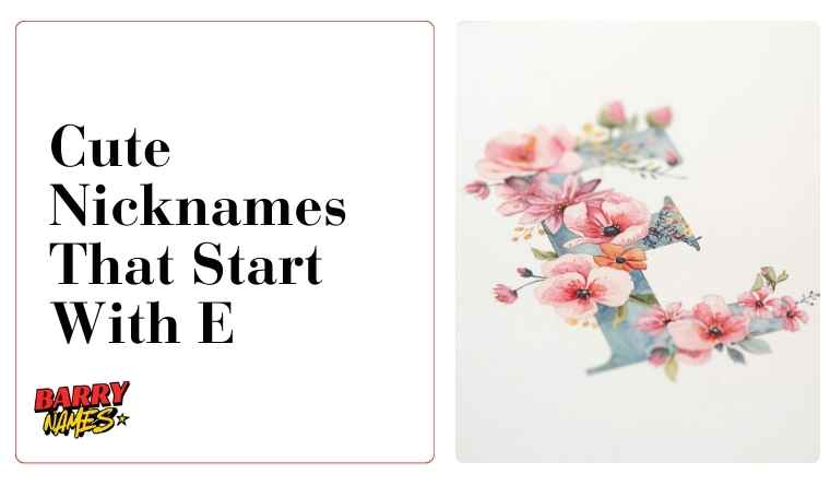 Cute Nicknames That Start With E