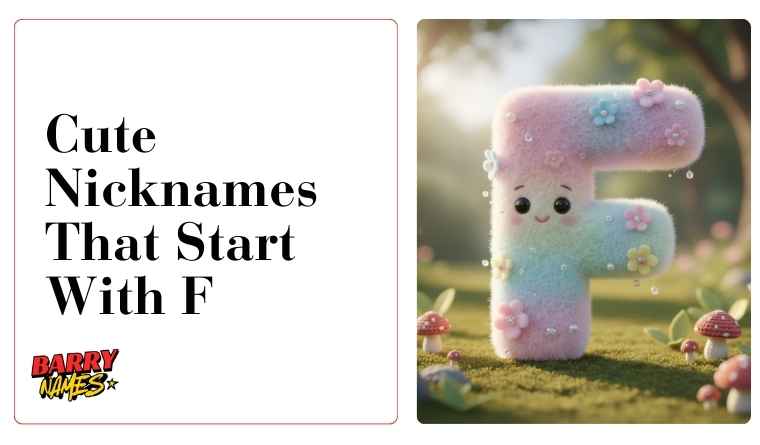 Cute Nicknames That Start With F