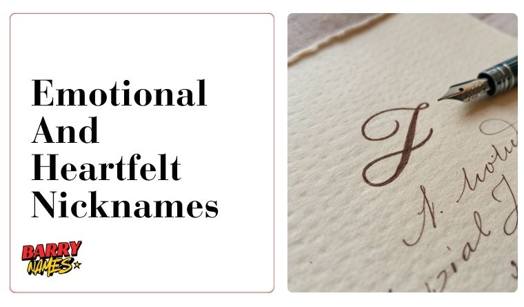 Emotional And Heartfelt Nicknames