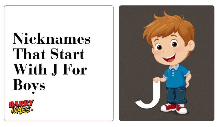 Nicknames That Start With J For Boys