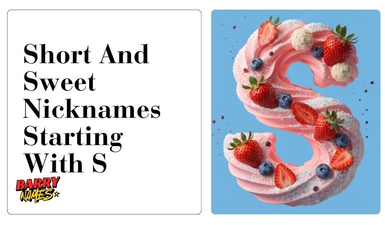Short And Sweet Nicknames Starting With S