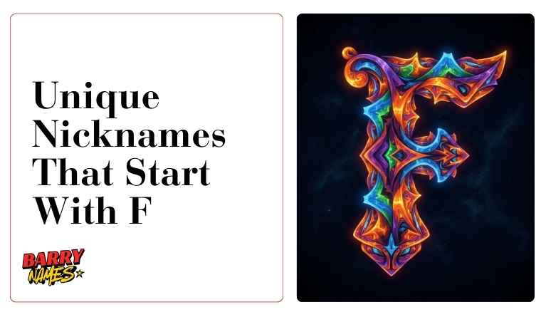 Unique Nicknames That Start With F