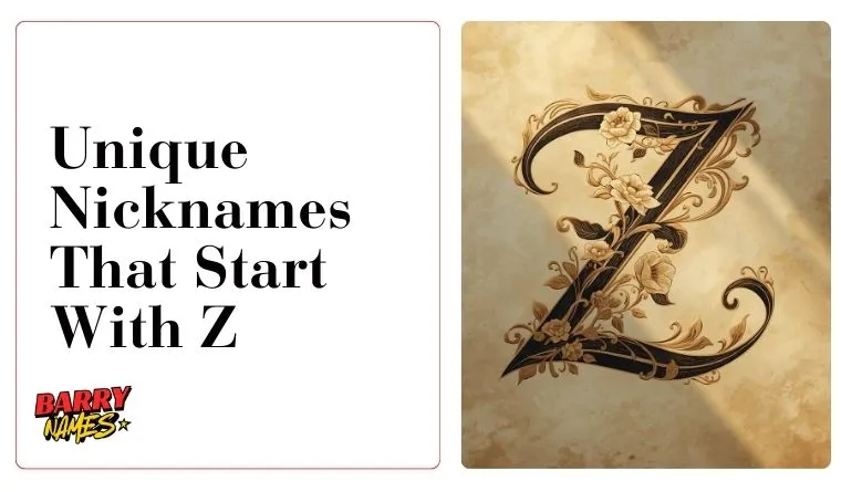 Unique Nicknames That Start With Z