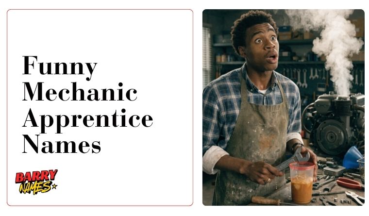 Funny Mechanic Apprentice Names