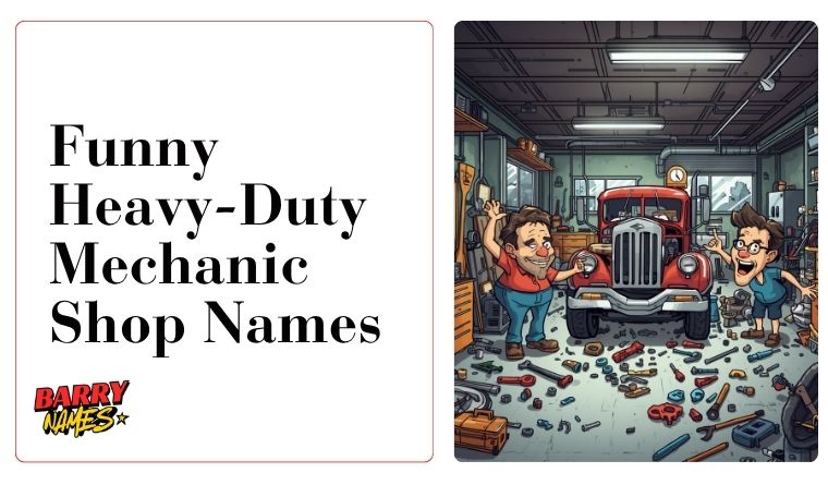 Funny Heavy-Duty Mechanic Shop Names
