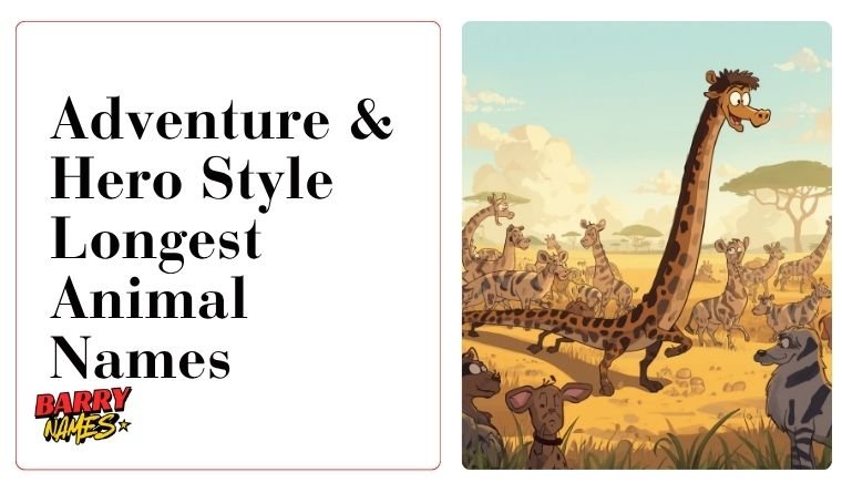 Adventure & Hero Style Longest Animal Names