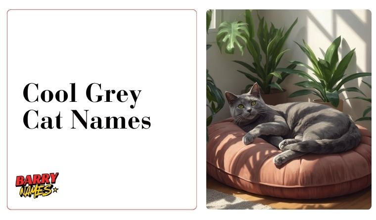 Cool Grey Cat Names