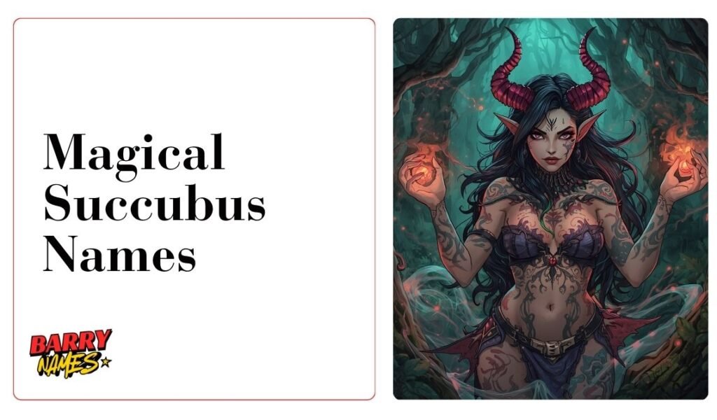 Magical Succubus Names