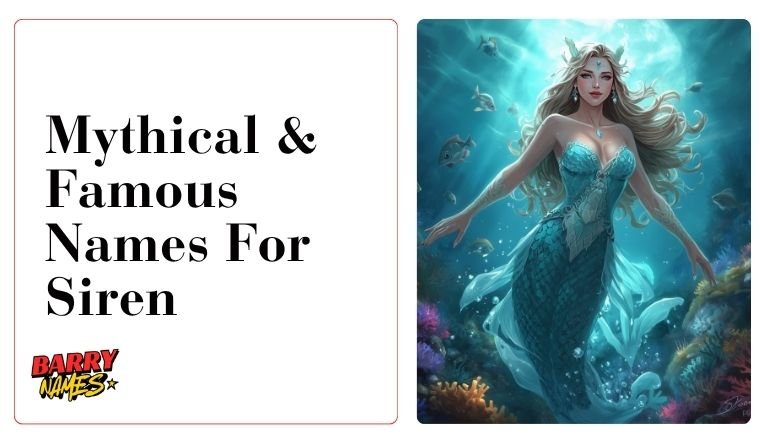 Mythical & Famous Names For Siren