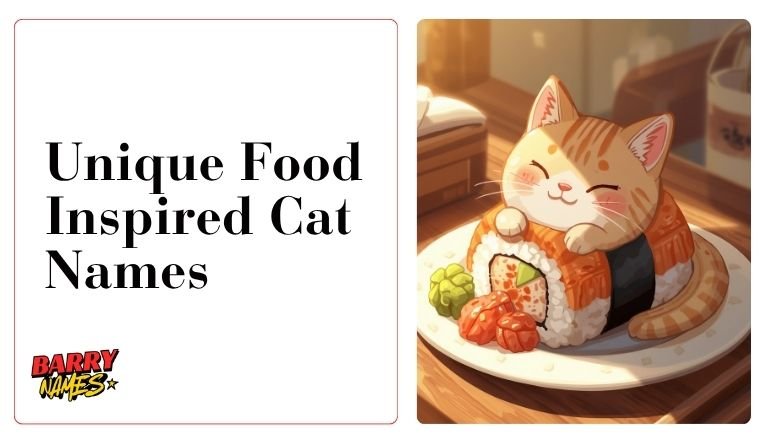 Unique Food Inspired Cat Names