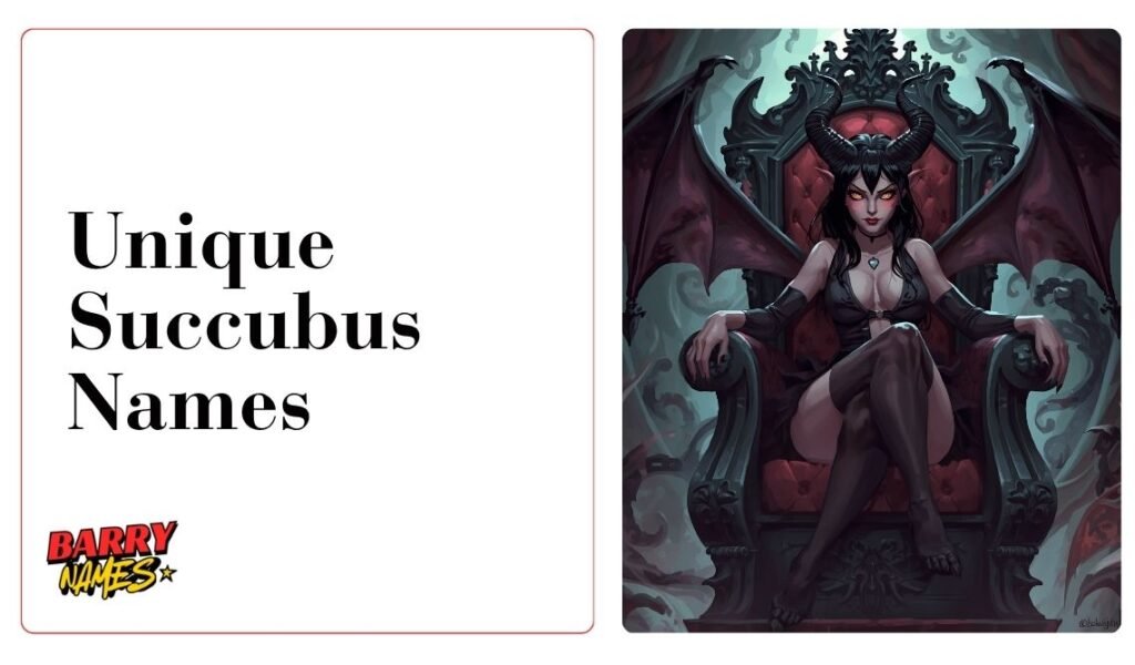 Unique Succubus Names