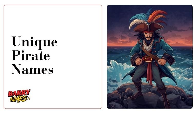 Unique Pirate Names